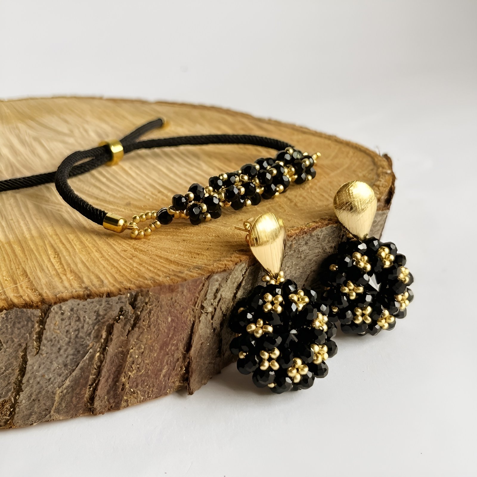 set-pulsera-arete-pendiente-negro-01